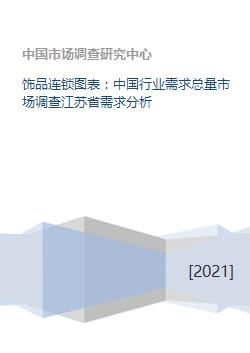 江苏省饰品连锁行业需求总量与市场特征分析